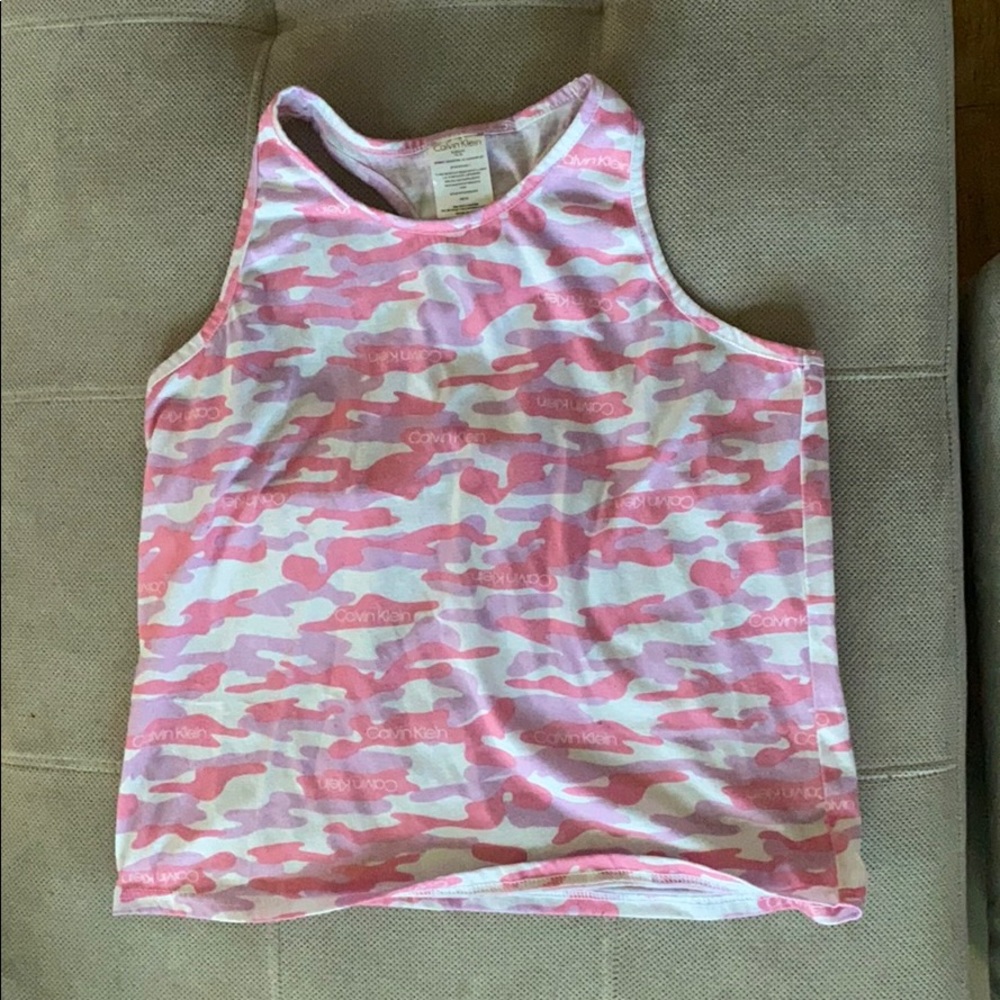 A camo Calvin Klein tank top kids
